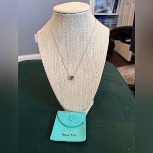100% Authentic Tiffany & Co. Silver & Amethyst Necklace